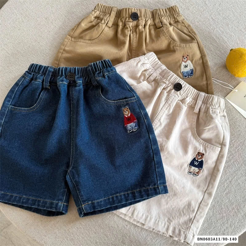 SHORT THÔ THÊU GẤU MMY