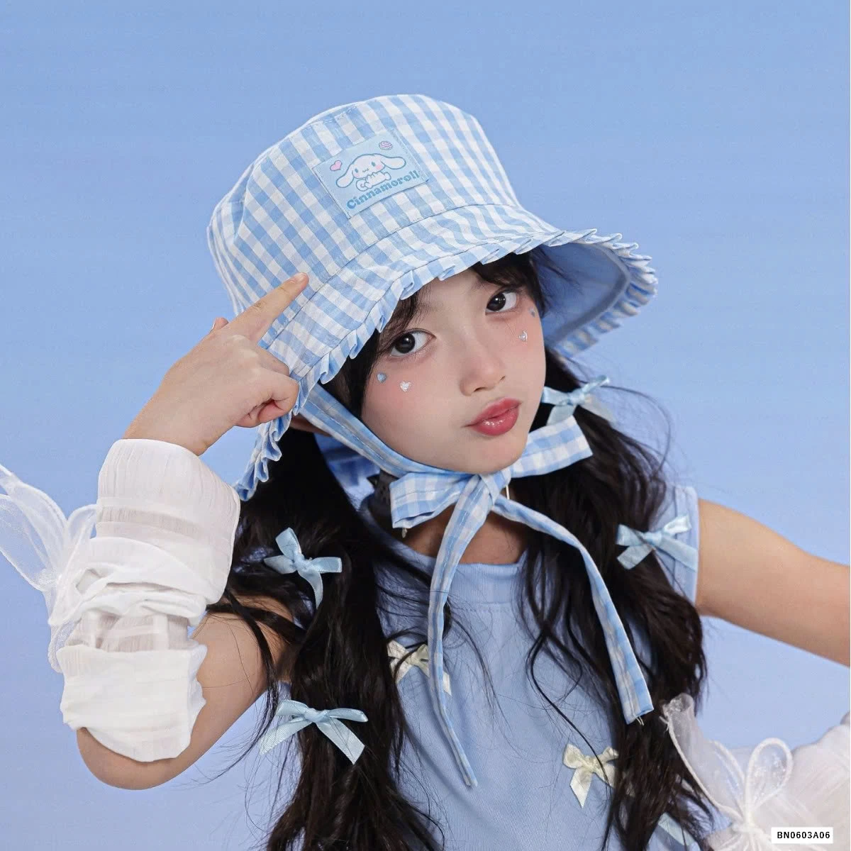 MŨ BÈO CARO DÂY BUỘC 2 MẶT