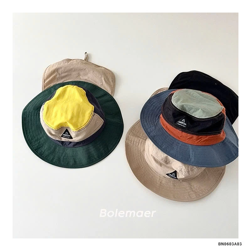 MŨ BÈO KÈM VẠT CHE PHỐI MÀU