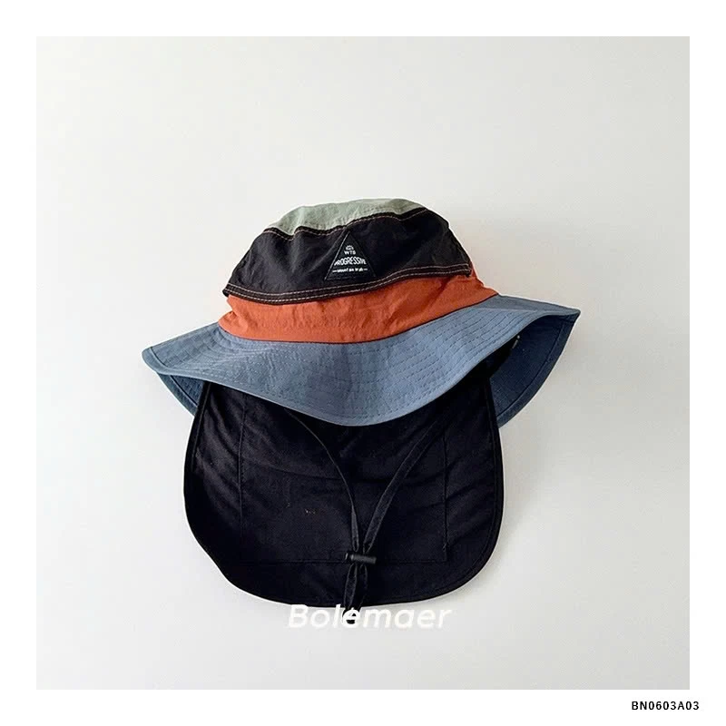 MŨ BÈO KÈM VẠT CHE PHỐI MÀU