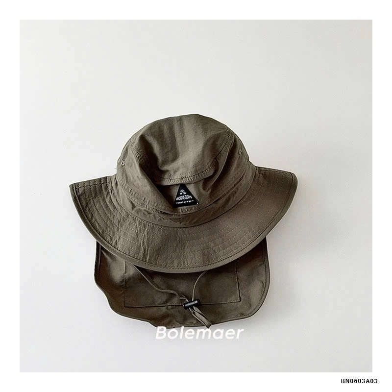 MŨ BÈO KÈM VẠT CHE PHỐI MÀU