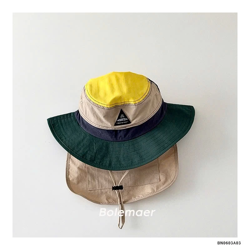 MŨ BÈO KÈM VẠT CHE PHỐI MÀU