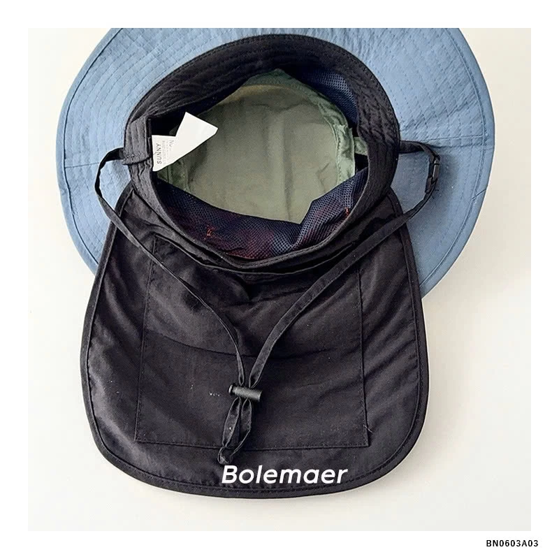 MŨ BÈO KÈM VẠT CHE PHỐI MÀU