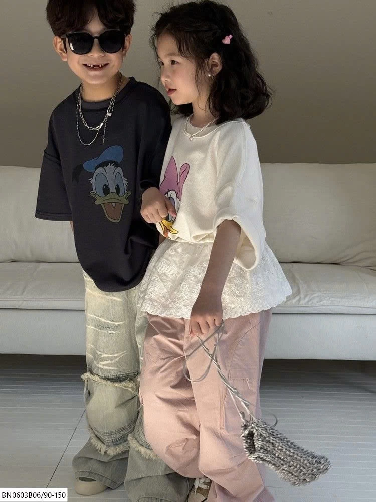 ÁO THUN HOẠT HÌNH VỊT ĐÔ NAN