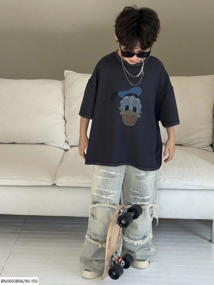 ÁO THUN HOẠT HÌNH VỊT ĐÔ NAN