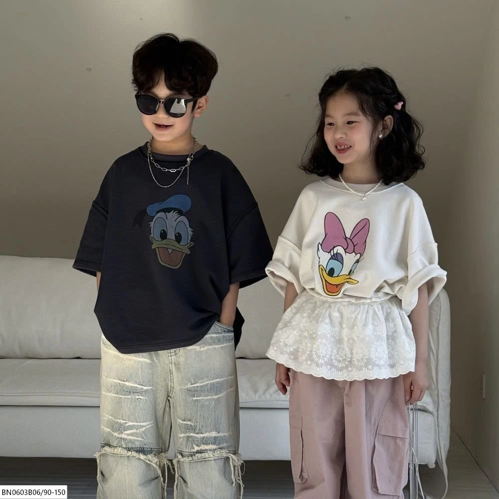 ÁO THUN HOẠT HÌNH VỊT ĐÔ NAN