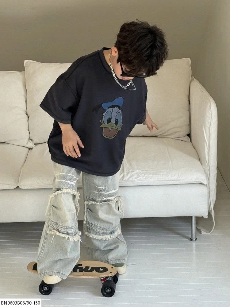 ÁO THUN HOẠT HÌNH VỊT ĐÔ NAN