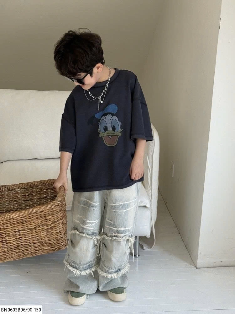 ÁO THUN HOẠT HÌNH VỊT ĐÔ NAN