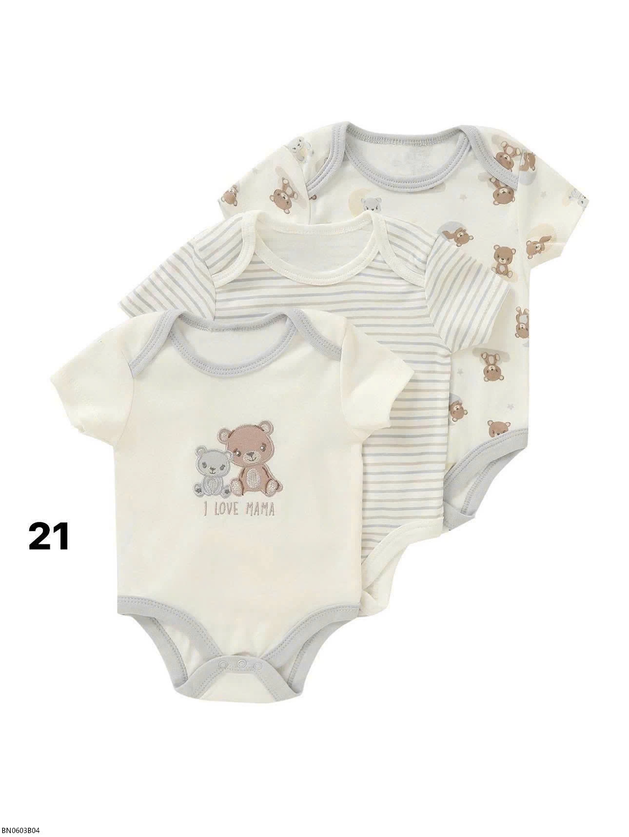 SET 3 BODY COTTON BÉ