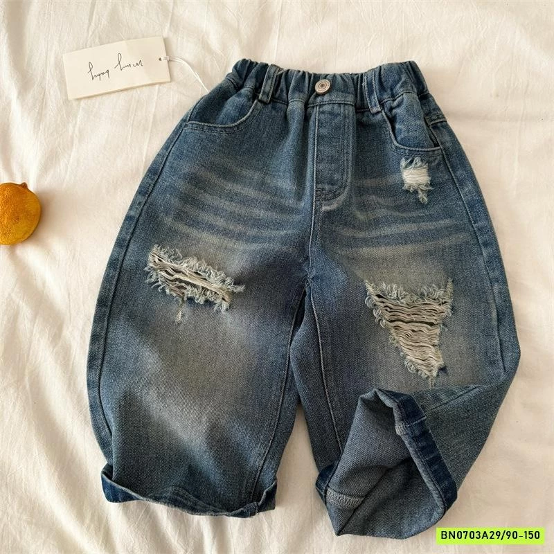 JEANS BAGGY RÁCH GỐI 26098 MMY