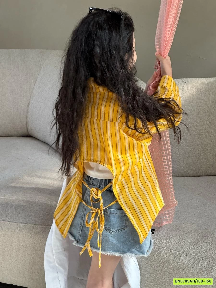 CHÂN VÁY JEANS GẮN NƠ YUKIDS