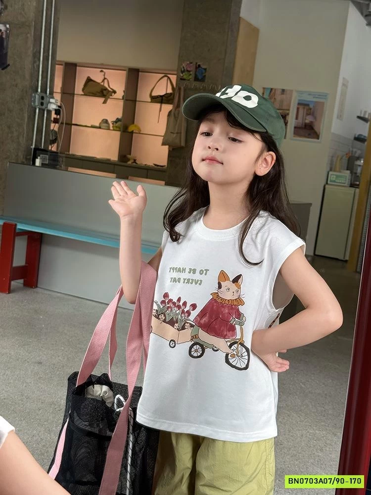 ÁO TAY HẾN HOẠT HÌNH 25D164 AMBB