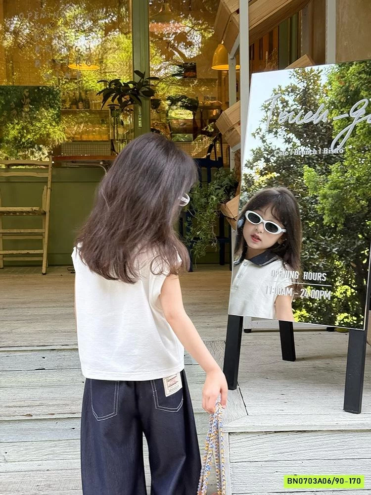 POLO TAY HẾN PHỐI CỔ 25C067 AMBB