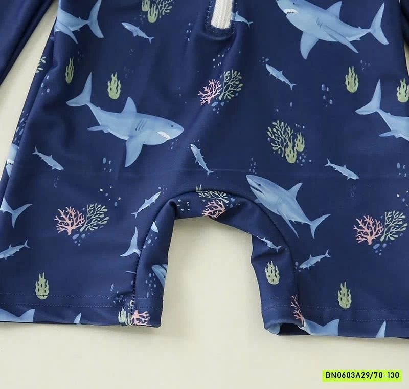 ĐỒ BƠI LIỀN THÂN KÈM MŨ CHO BÉ