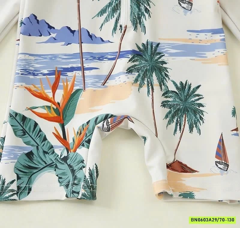 ĐỒ BƠI LIỀN THÂN KÈM MŨ CHO BÉ