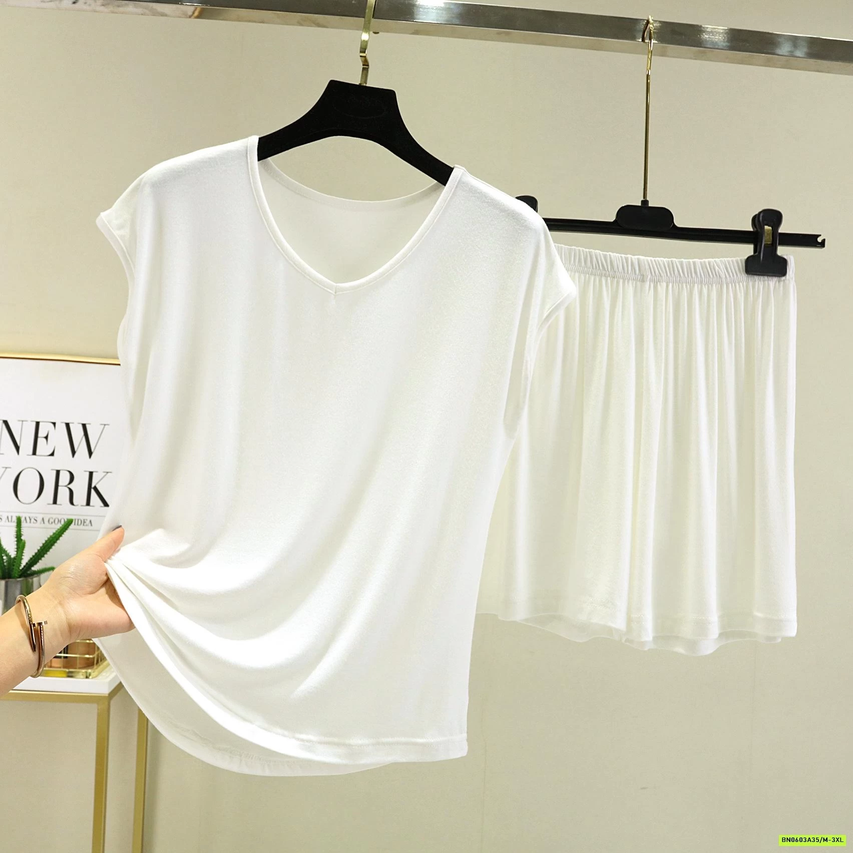 BỘ THUN LẠNH CỔ V