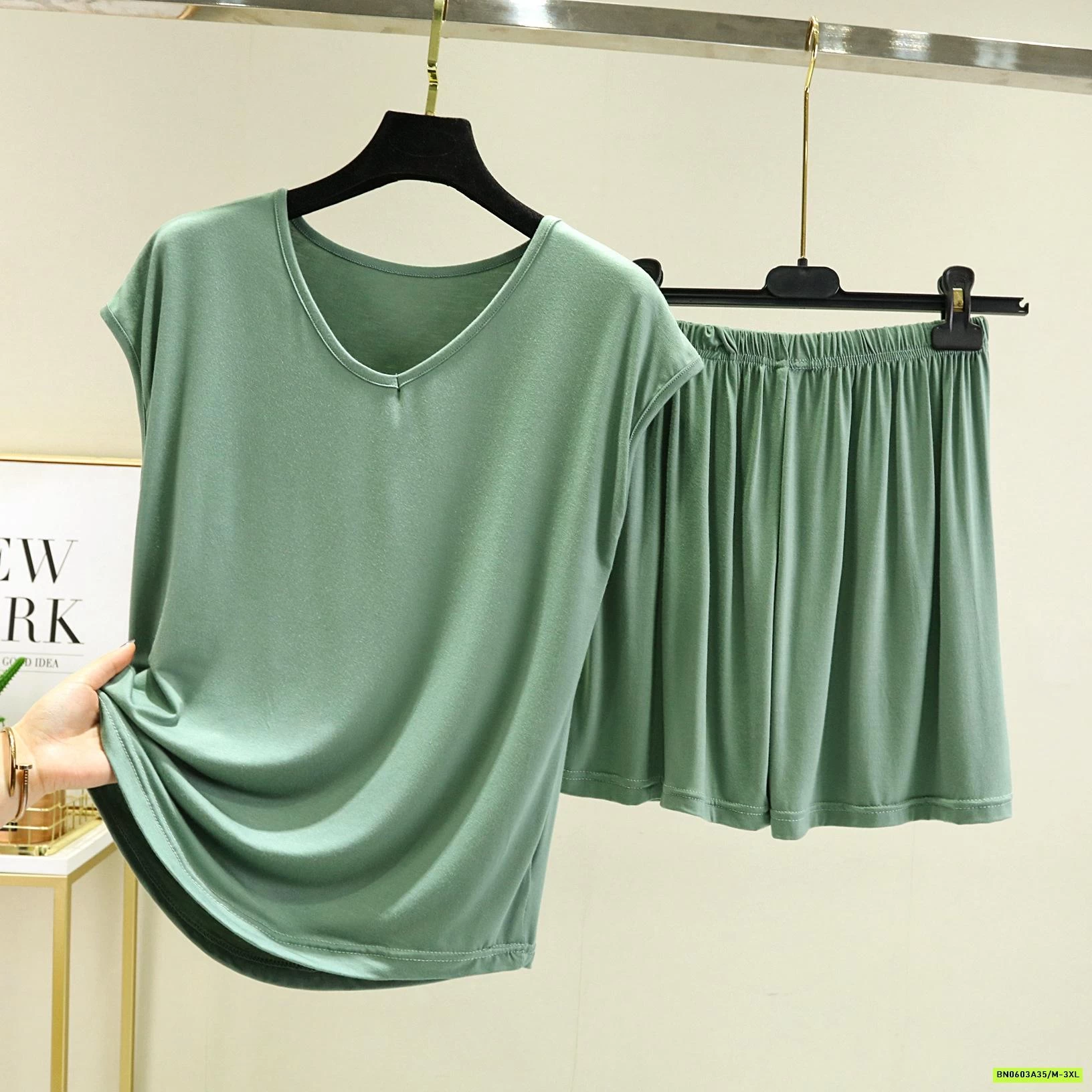 BỘ THUN LẠNH CỔ V