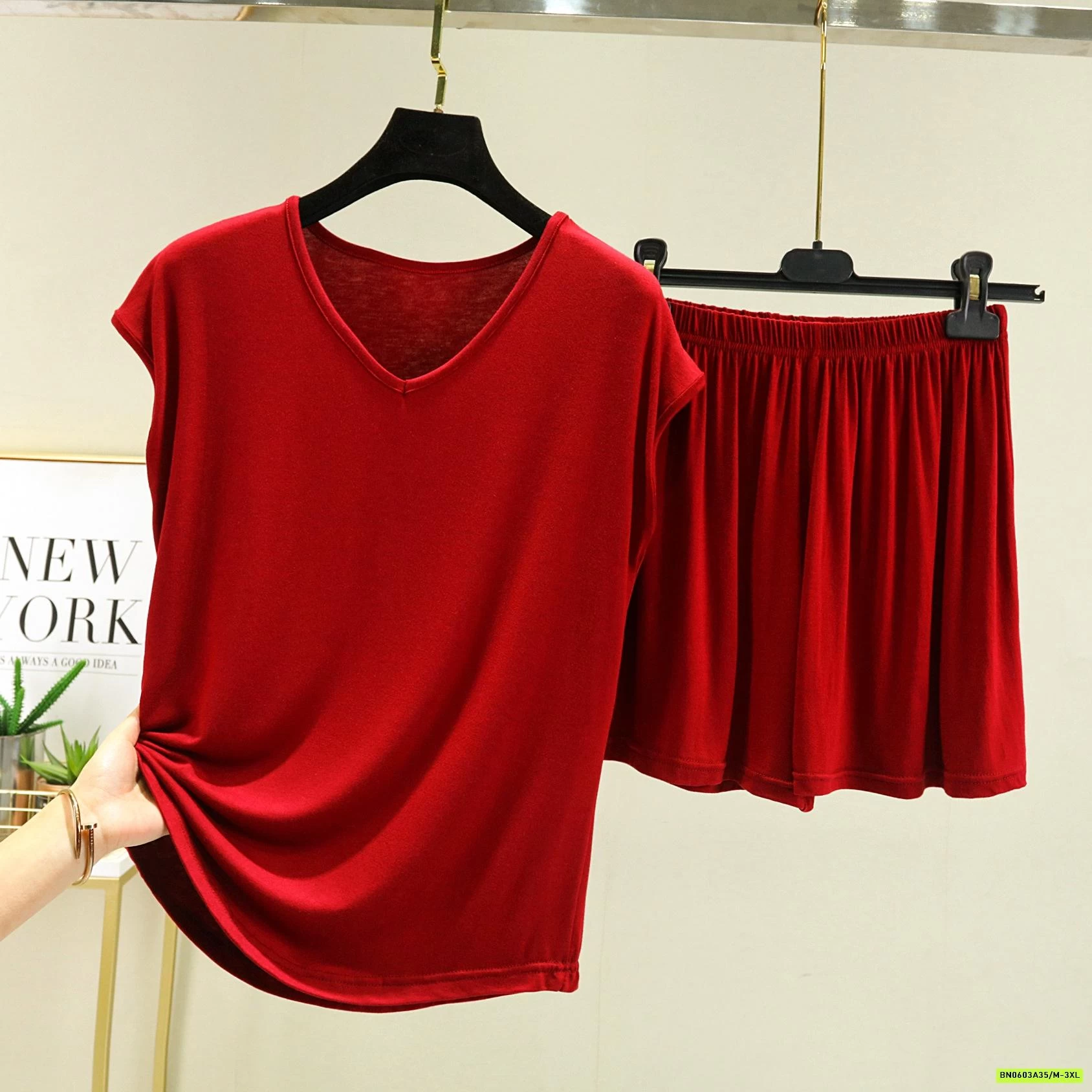 BỘ THUN LẠNH CỔ V