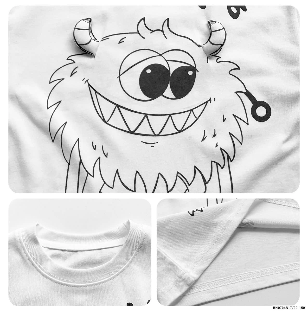 ÁO PHÔNG AOAOKID  IN HÌNH MONSTER