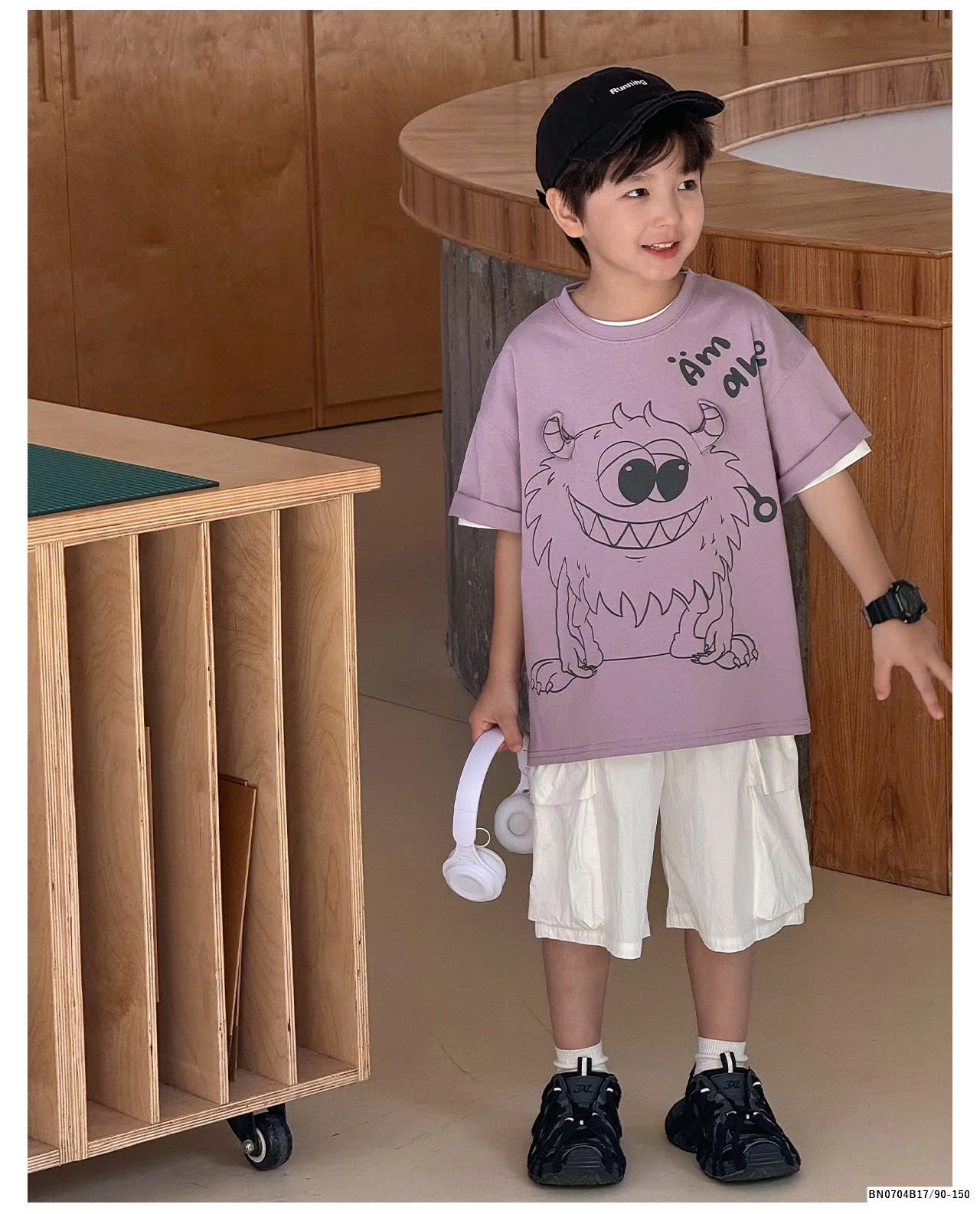 ÁO PHÔNG AOAOKID  IN HÌNH MONSTER