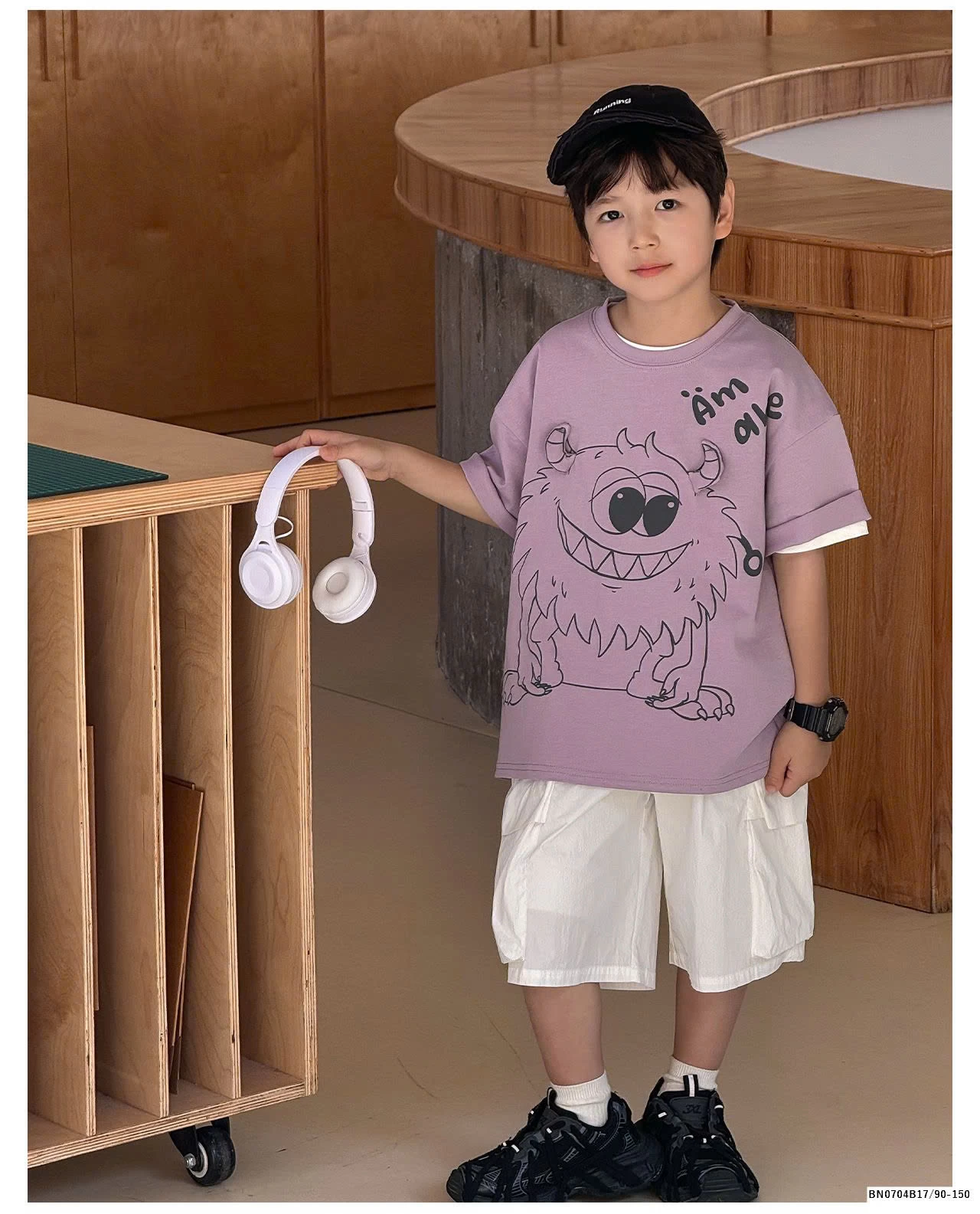 ÁO PHÔNG AOAOKID  IN HÌNH MONSTER