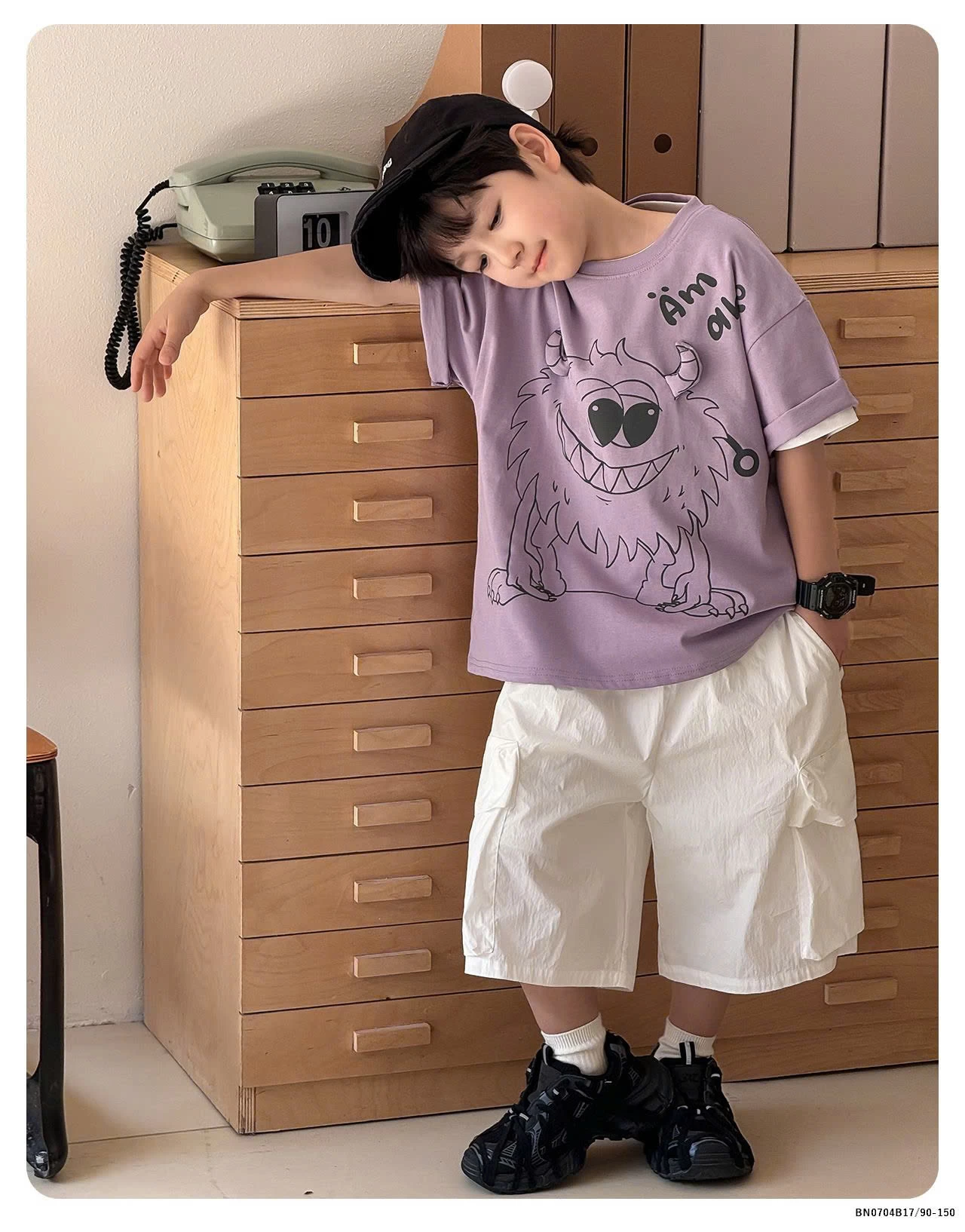 ÁO PHÔNG AOAOKID  IN HÌNH MONSTER