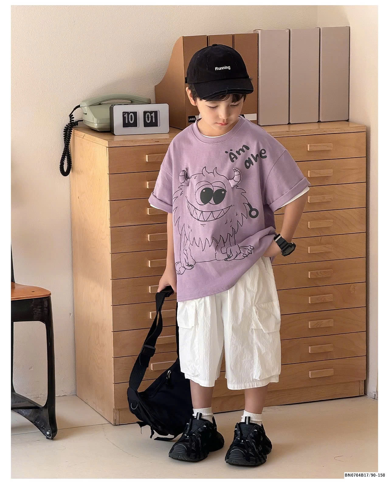 ÁO PHÔNG AOAOKID  IN HÌNH MONSTER