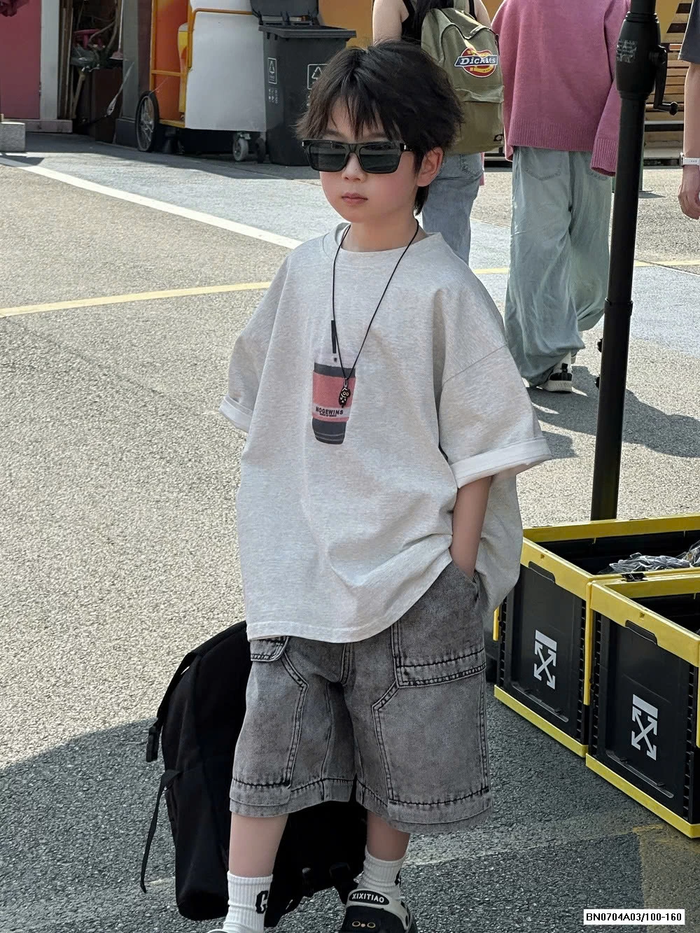 ÁO THUN IN CỐC CF MIX SHORT JEANS