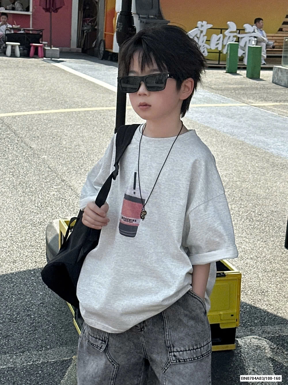 ÁO THUN IN CỐC CF MIX SHORT JEANS