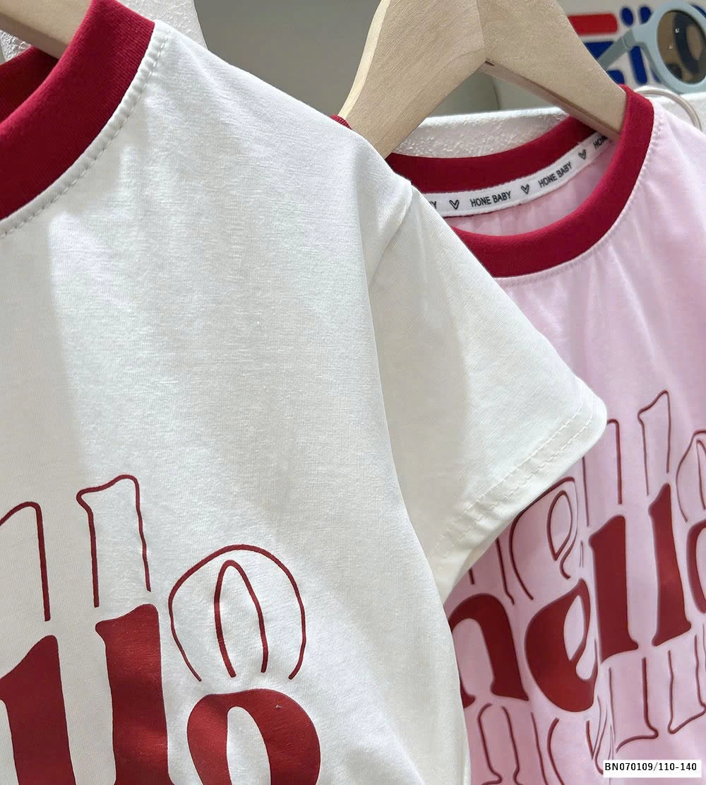 ÁO PHÔNG HELLO RÚT EO BÉ GÁI   KACADY