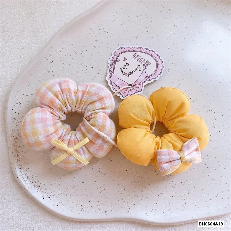 SÉT 2 BUỘC TÓC BÔNG HOA