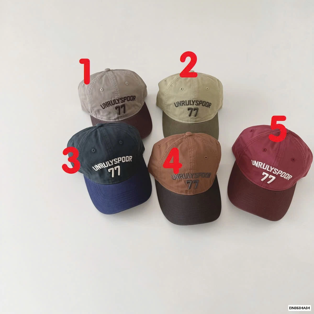 MŨ KẾT PHỐI MÀU THÊU SỐ 77