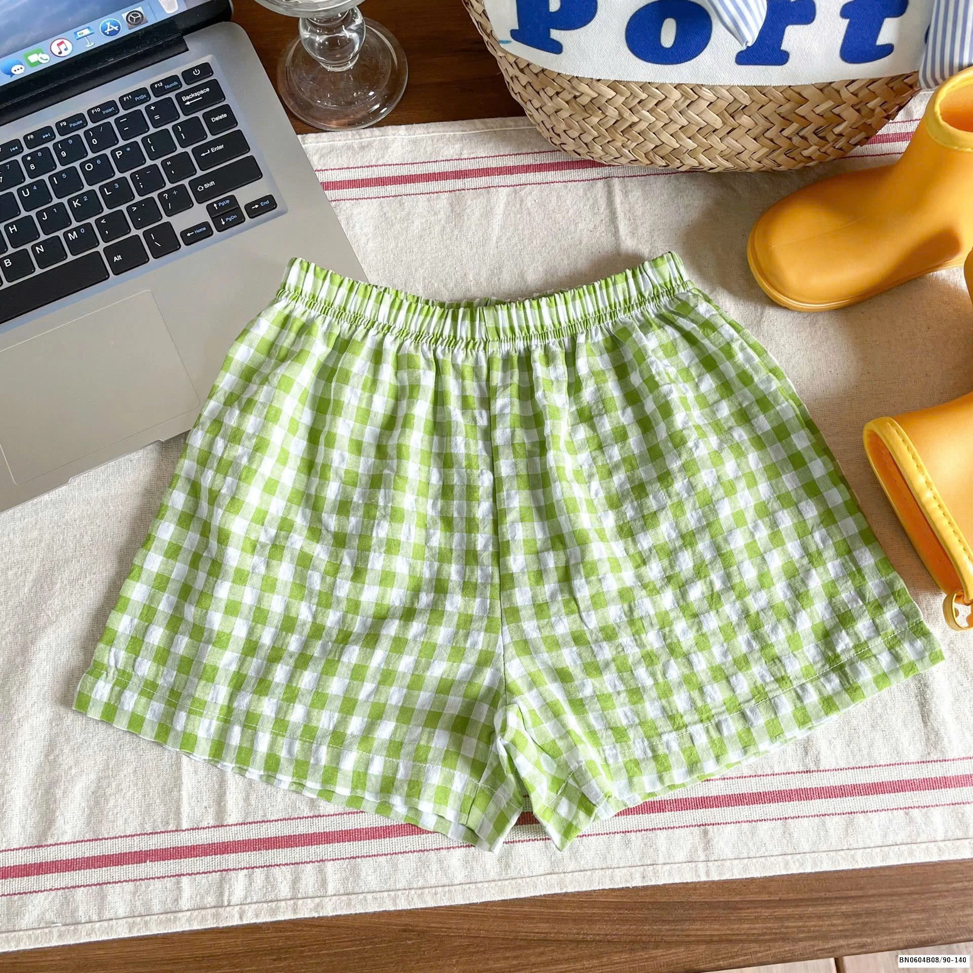 QUẦN SHORT THÔ CARO MẶC HÈ