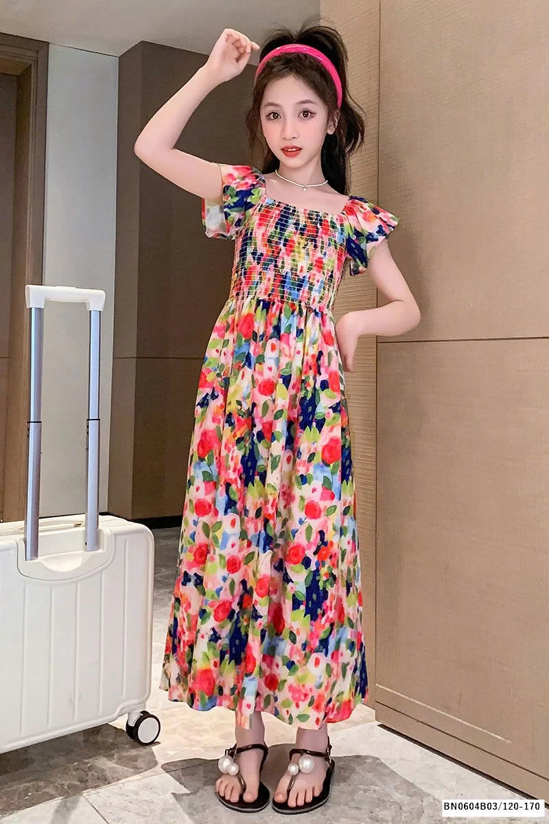 ĐẦM CHUN NGỰC SẮC MÀU ĐI BIỂN SZ ĐẠI