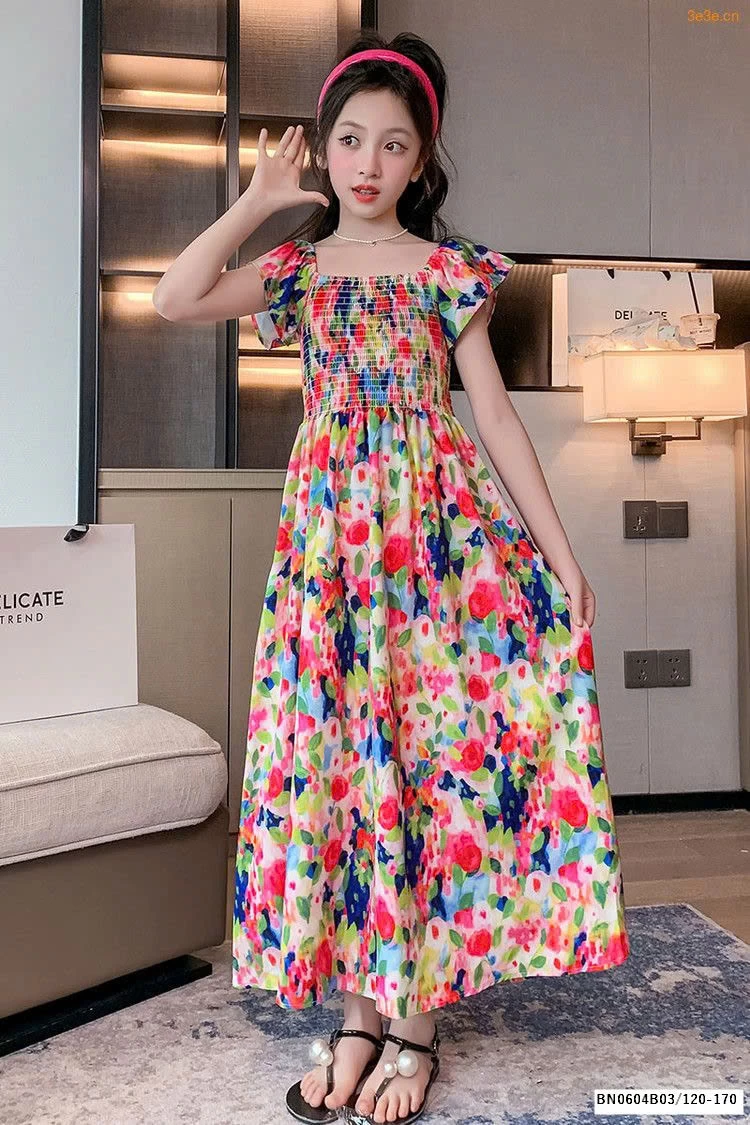 ĐẦM CHUN NGỰC SẮC MÀU ĐI BIỂN SZ ĐẠI