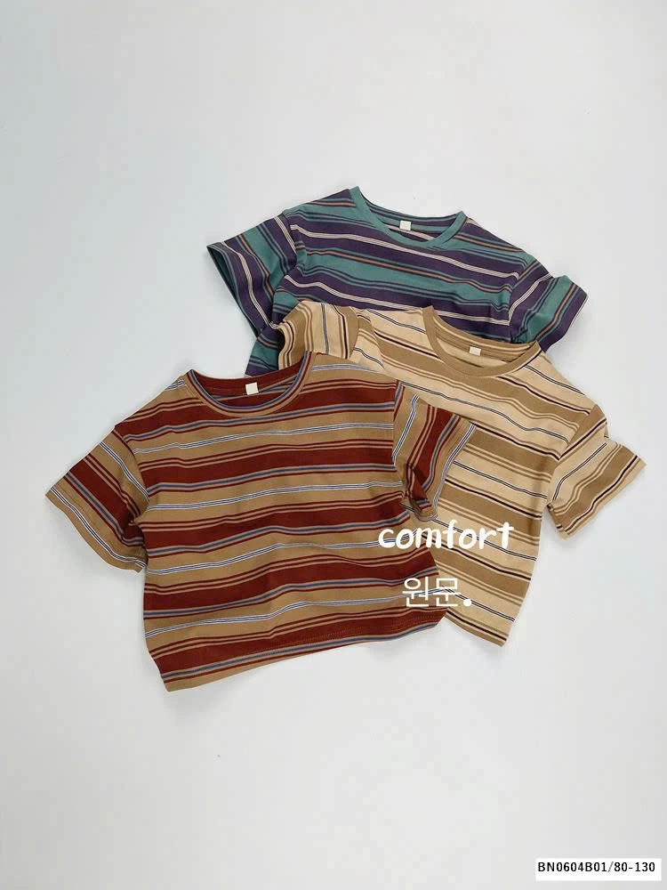 ÁO THUN KẺ HÀN QUỐC MẪU MỚI 2025