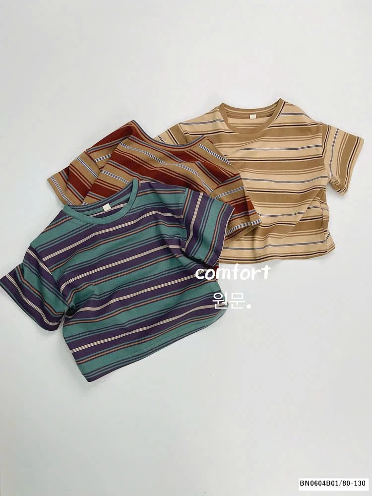 ÁO THUN KẺ HÀN QUỐC MẪU MỚI 2025