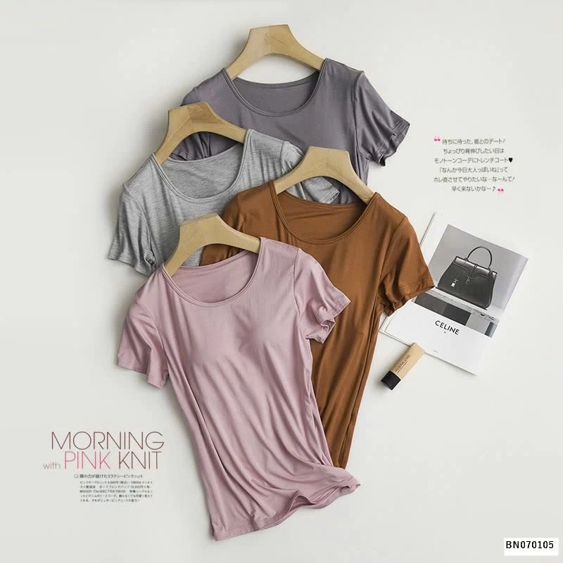 ÁO THUN COTTON MỀM MẶC NGỦ NỮ