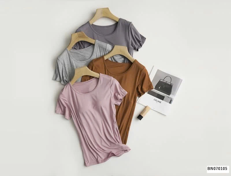 ÁO THUN COTTON MỀM MẶC NGỦ NỮ