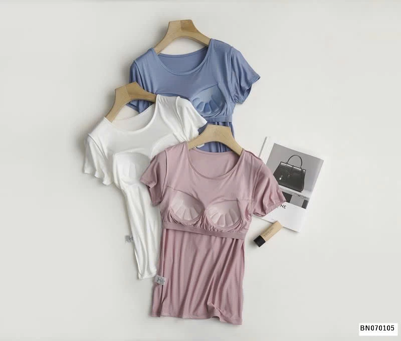 ÁO THUN COTTON MỀM MẶC NGỦ NỮ