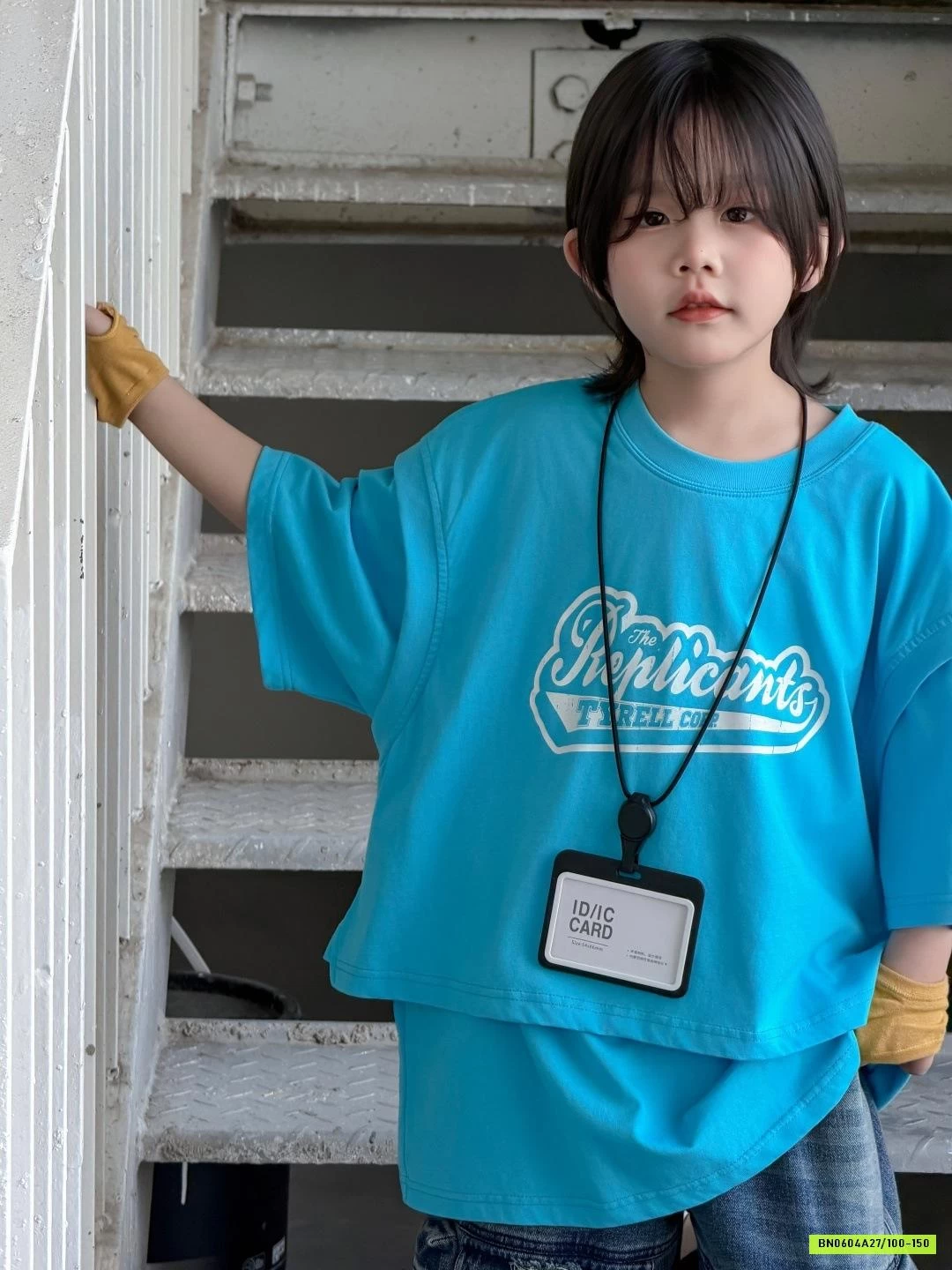 ÁO THUN XANH MIX SHORT JEANS TÚI HỘP