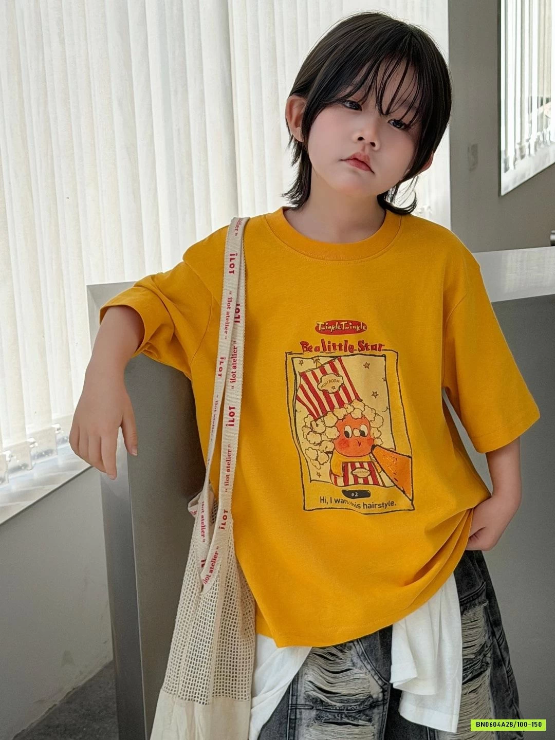 ÁO CAM MIX SHORT JEANS RÁCH