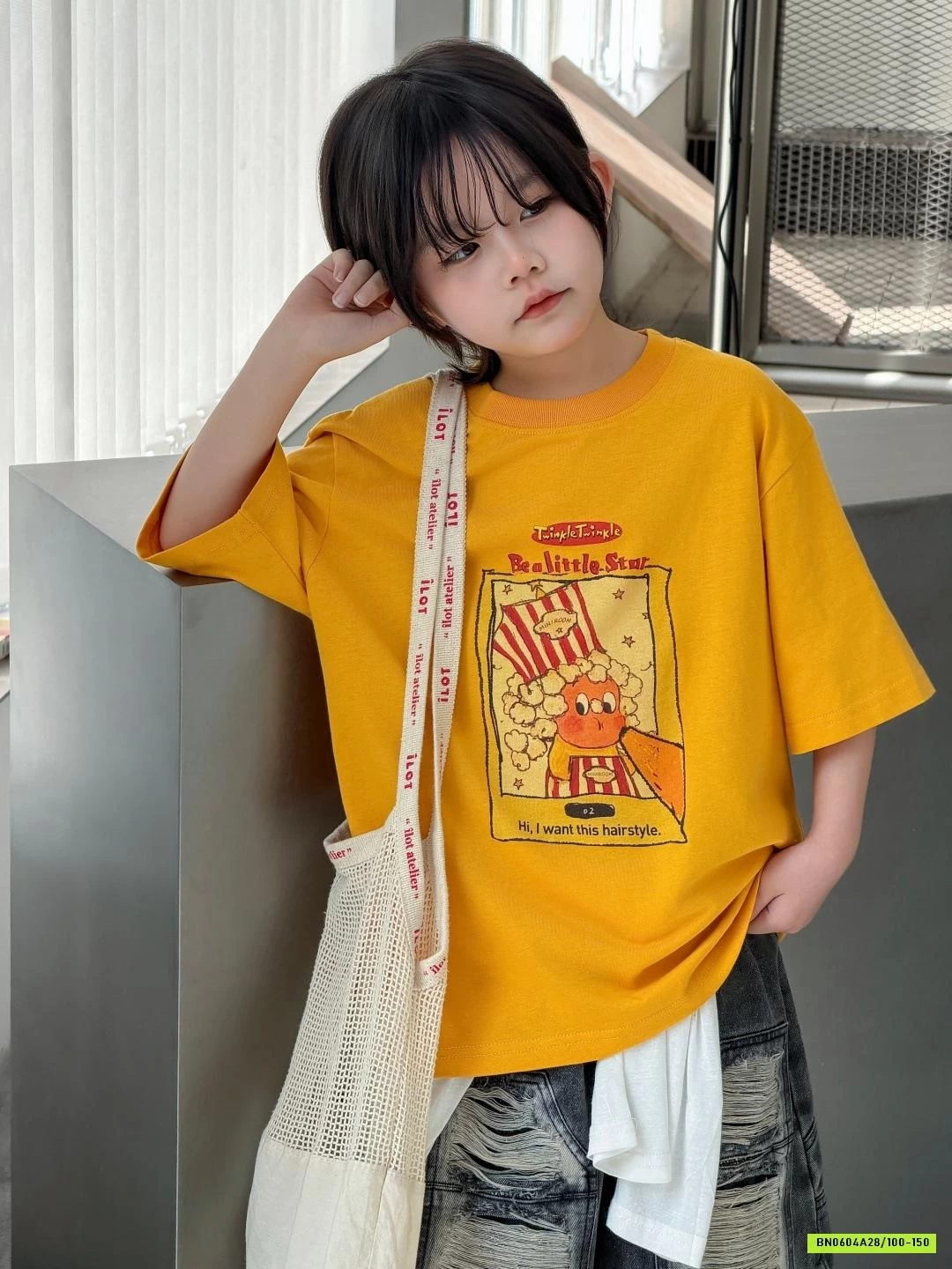 ÁO CAM MIX SHORT JEANS RÁCH