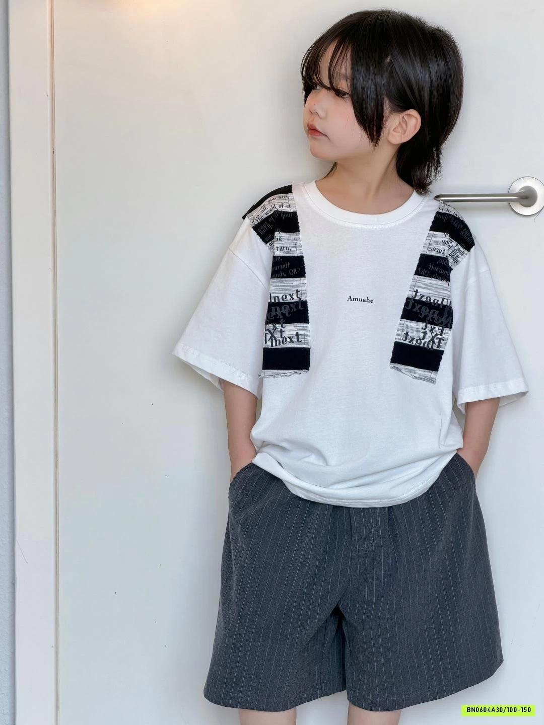 ÁO THUN GIẢ KHĂN CHOÀNG MIX SHORT ÂU