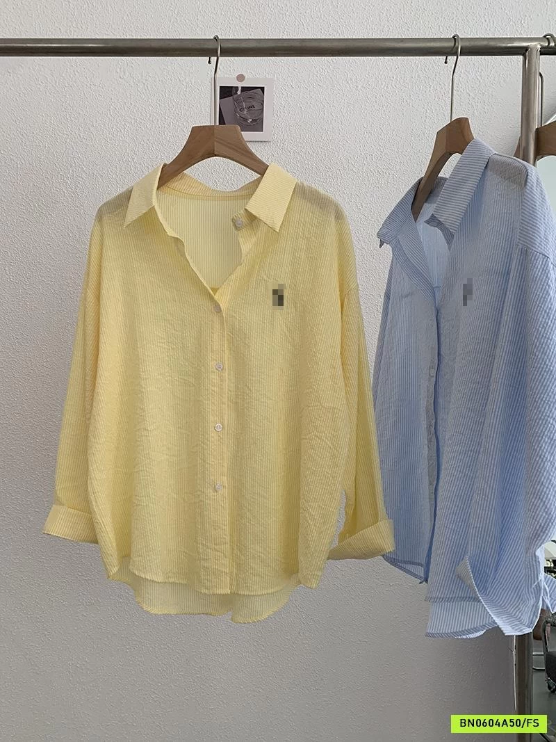 SƠ MI DŨI HÀN SỌC THÊU LOGO