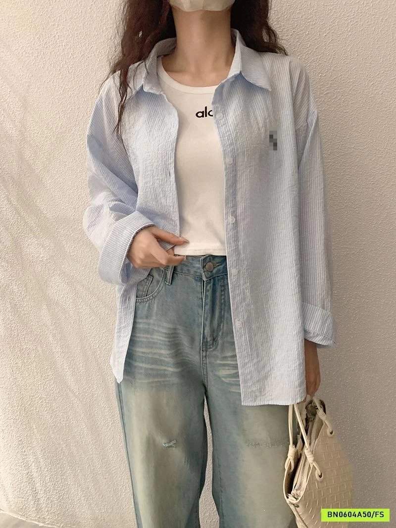 SƠ MI DŨI HÀN SỌC THÊU LOGO