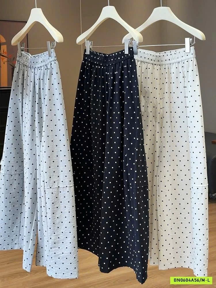 QUẦN ỐNG RỘNG CHẤM BI ANNA