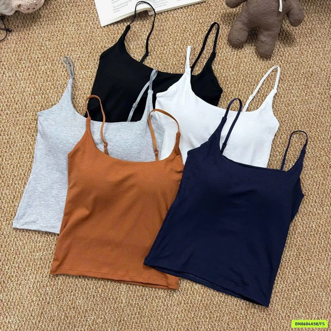 ÁO 2 DÂY QUAI MẢNH KÈM BRA