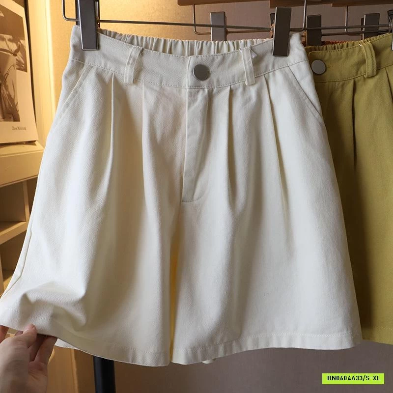 SHORT THÔ TRƠN MÀU CẠP CÚC XUẤT HÀN