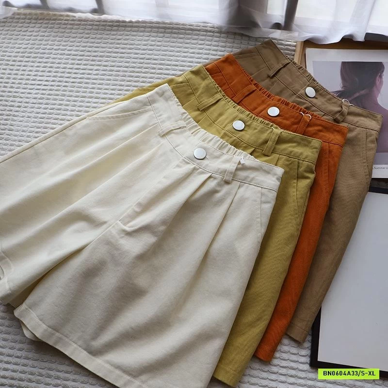 SHORT THÔ TRƠN MÀU CẠP CÚC XUẤT HÀN